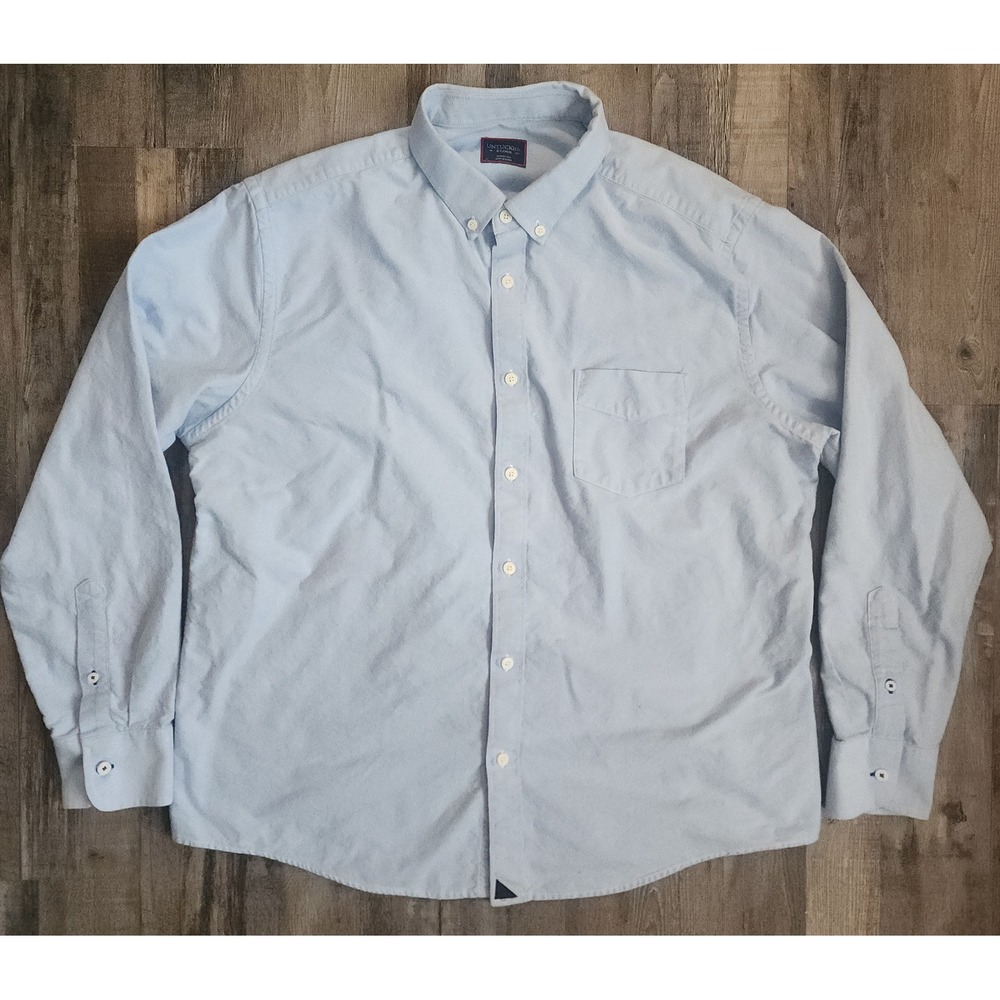 UNTUCKit Button Down Shirt Mens XL Blue Rioja-New Long Sleeve Oxford 35163